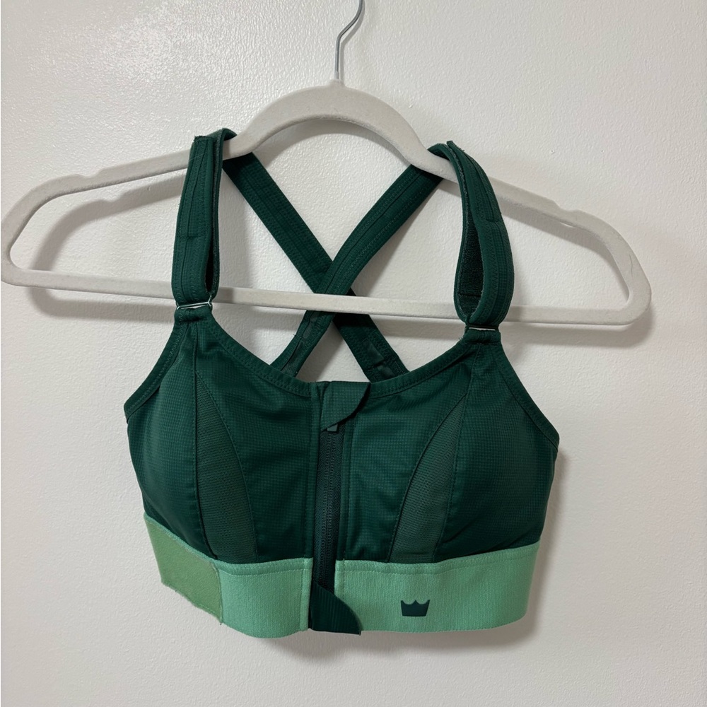 SHEFIT Teal Sports Bra with Cross Back
